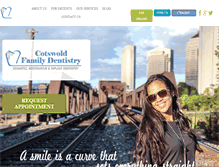 Tablet Screenshot of cotswoldfamilydentistry.com